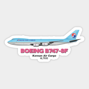 Boeing B747-8F - Korean Air Cargo Sticker